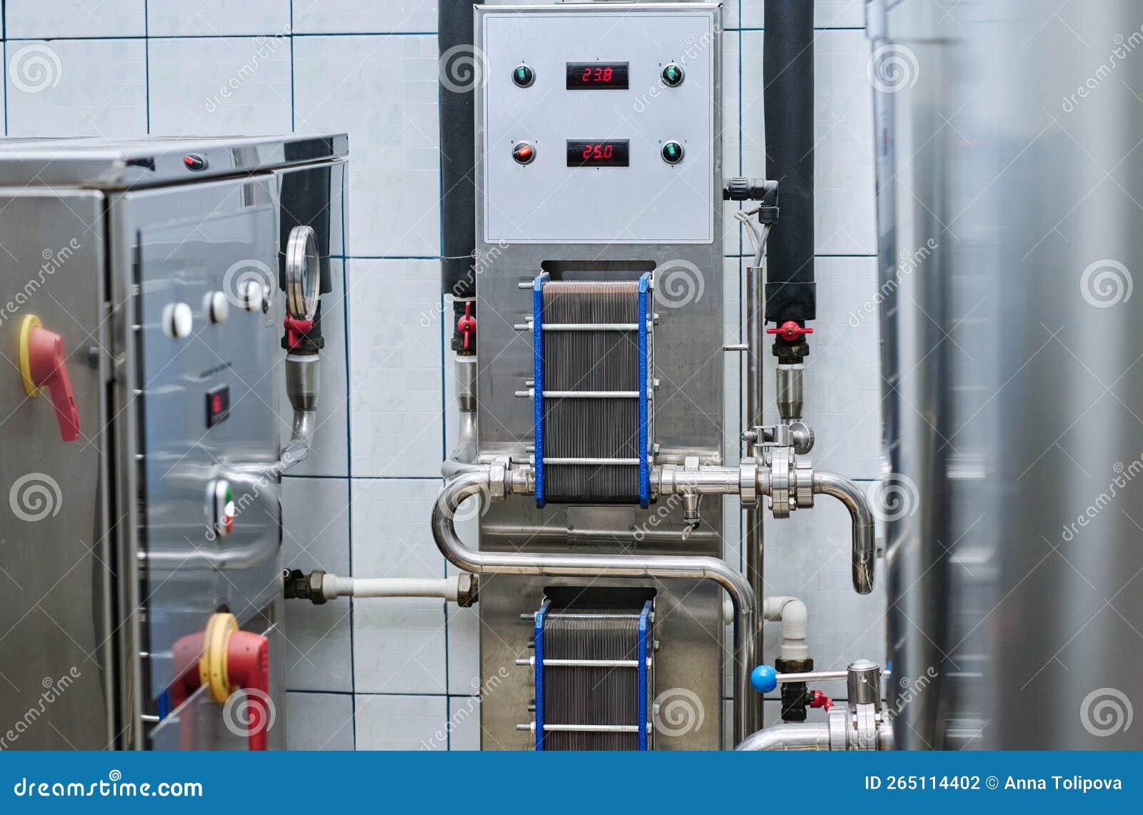 Modern Equipment with Control Panel Stock Photo Image of work