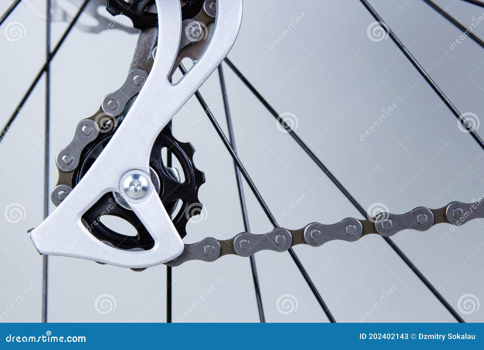 Closeup of Mountain Bike Reverse Gear Shifting Stock Image Image of