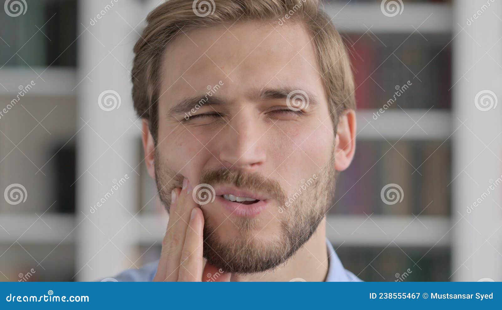 Close Up of Mouth of Man with Cavity, Toothache Stock Image Image of
