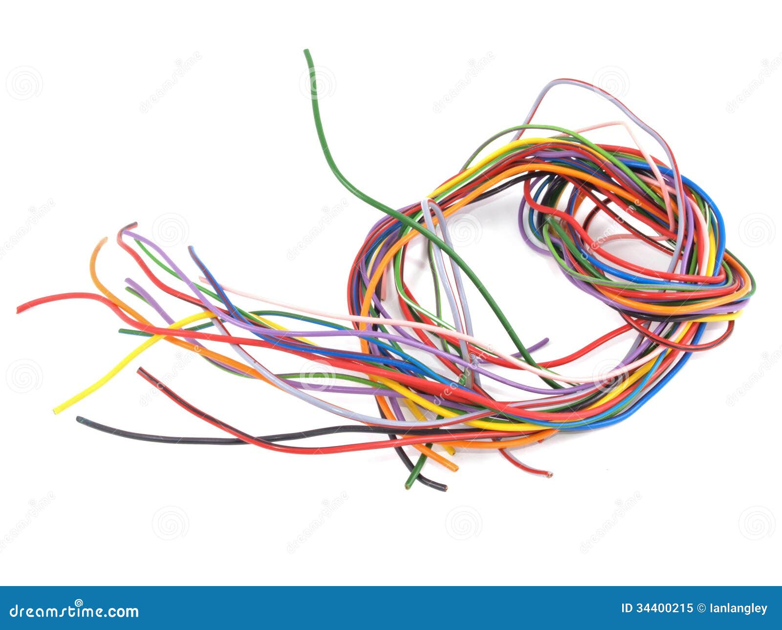 Close Up of Multicoloured Electrical Wire Stock Image Image of ampere
