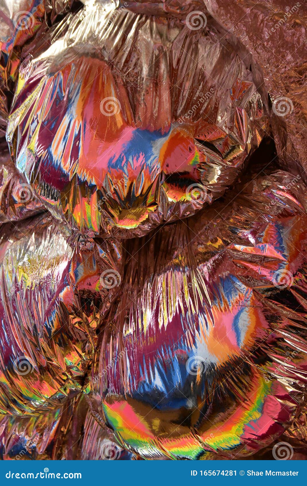close up of mylar balloons