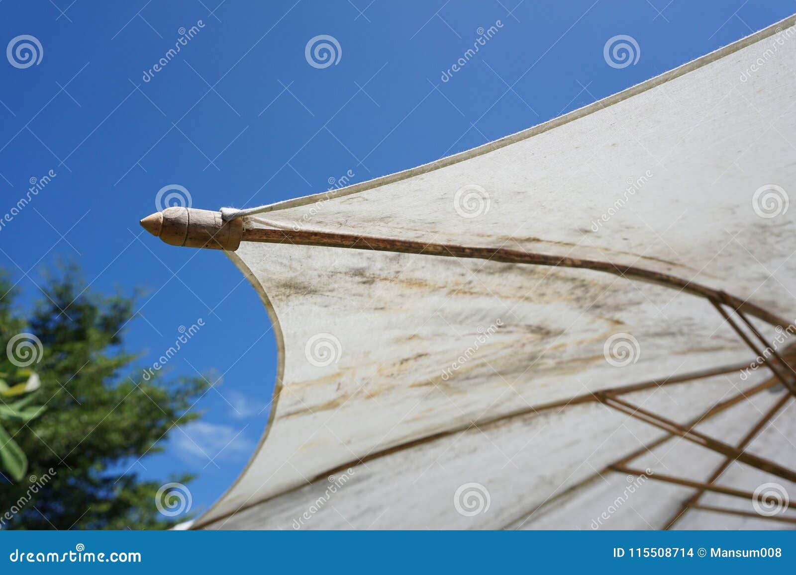 Old umbrella stock photo. Image of vintage, white, closeup 115508714