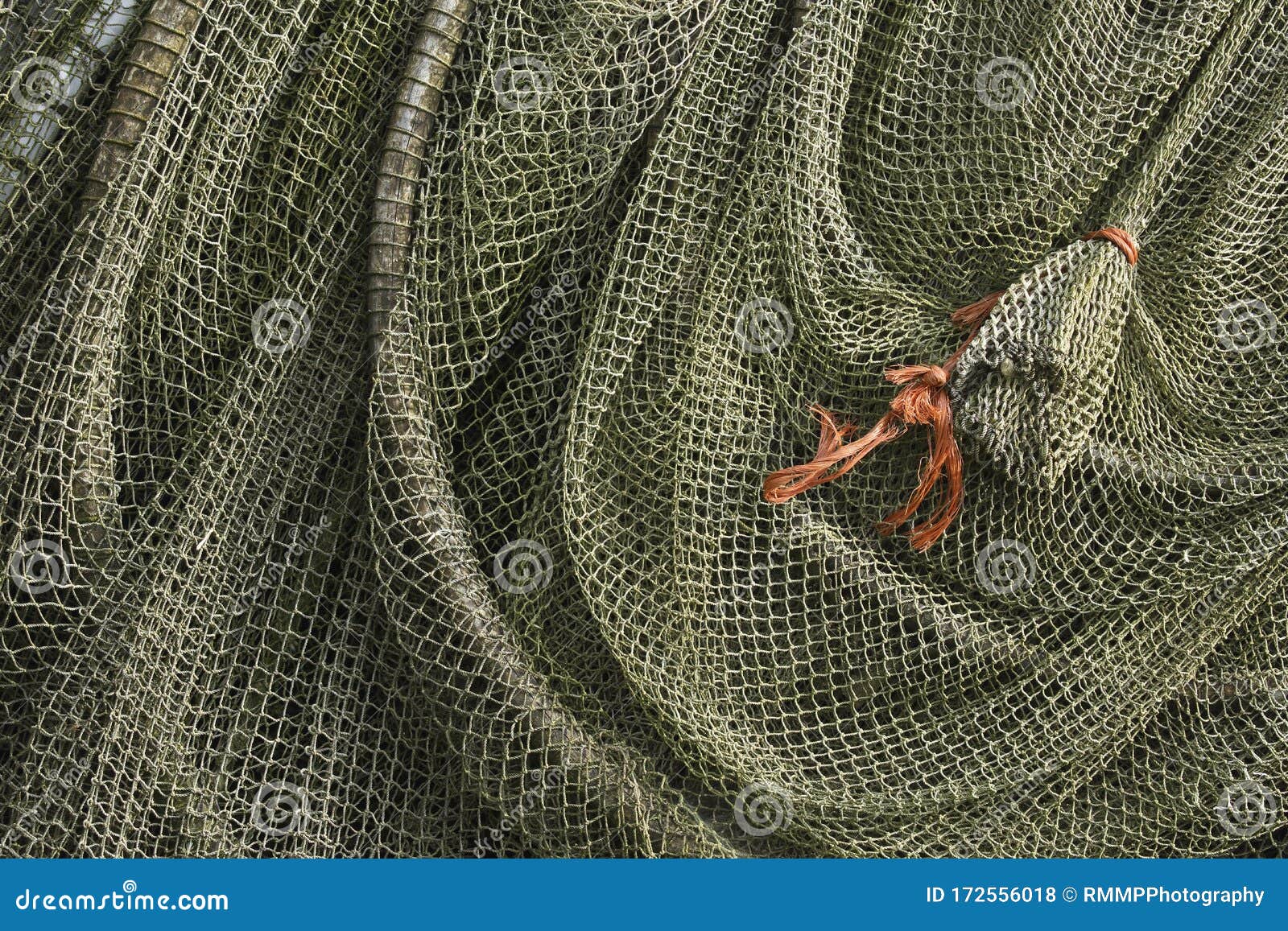 Close-up of an Old Fishing Net Stock Photo - Image of decoration