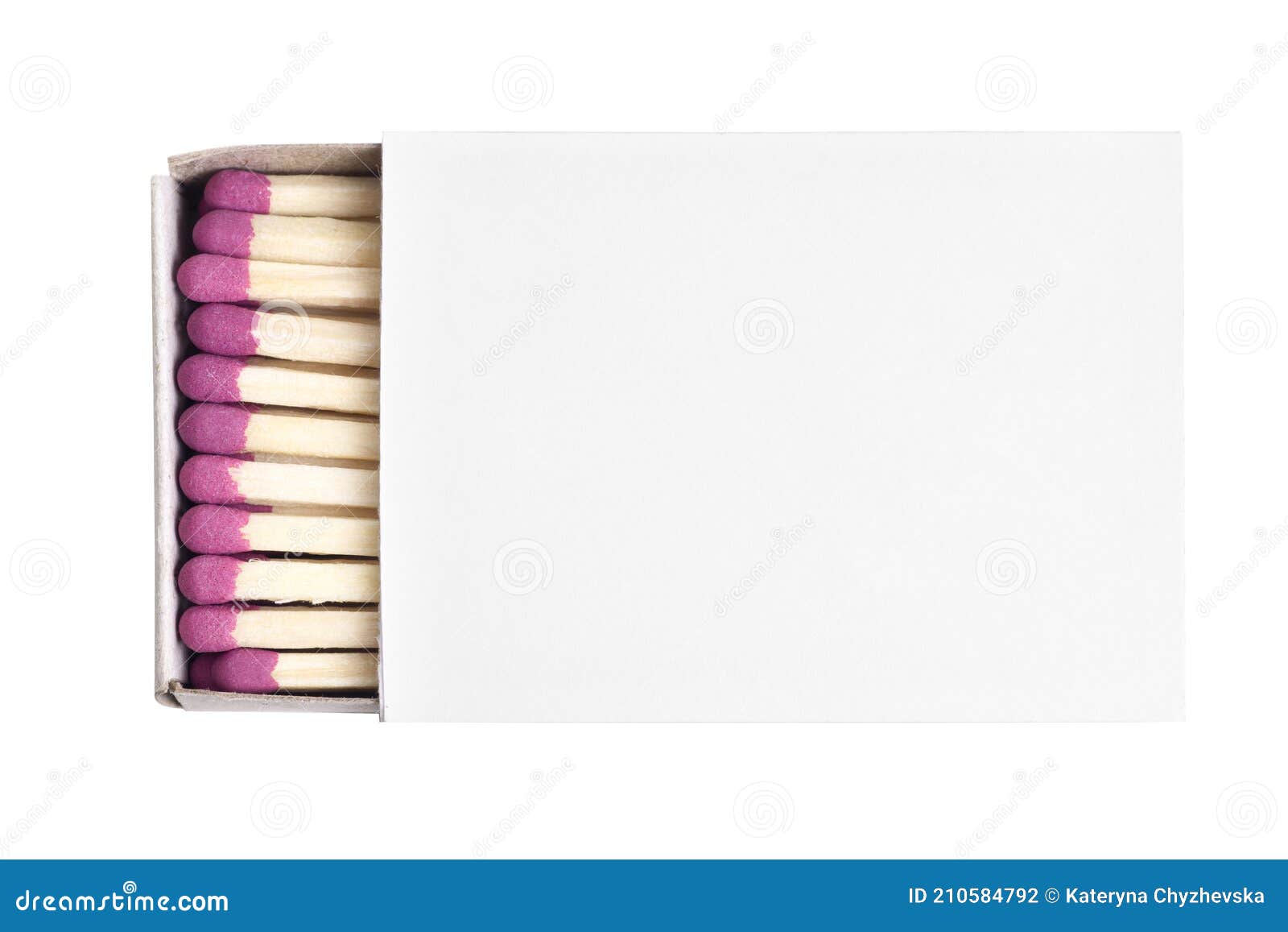 Blank Matches Box Mock Up Isolated Empty Paper Match Packaging