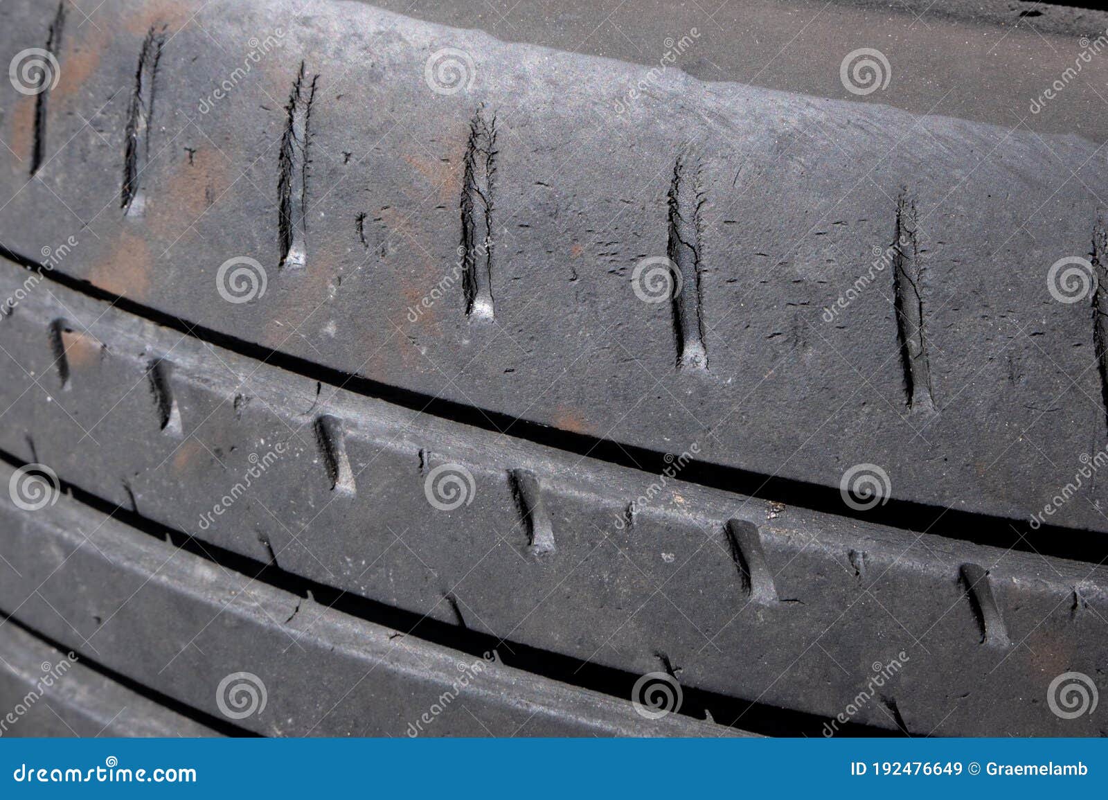 Close Up of Part Worn Car Tyre Maghull May 2020 Stock Image Image of