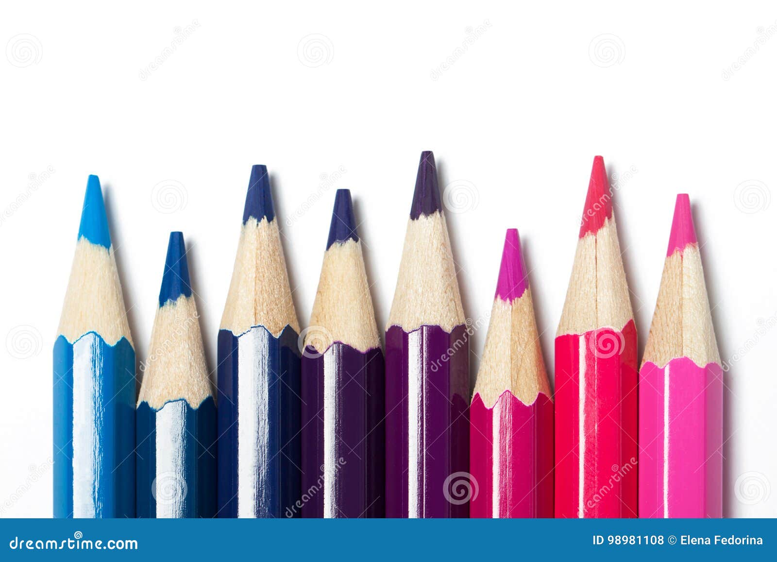 Gradient from Color Pencils Stock Photo Image of draw, compoisiton