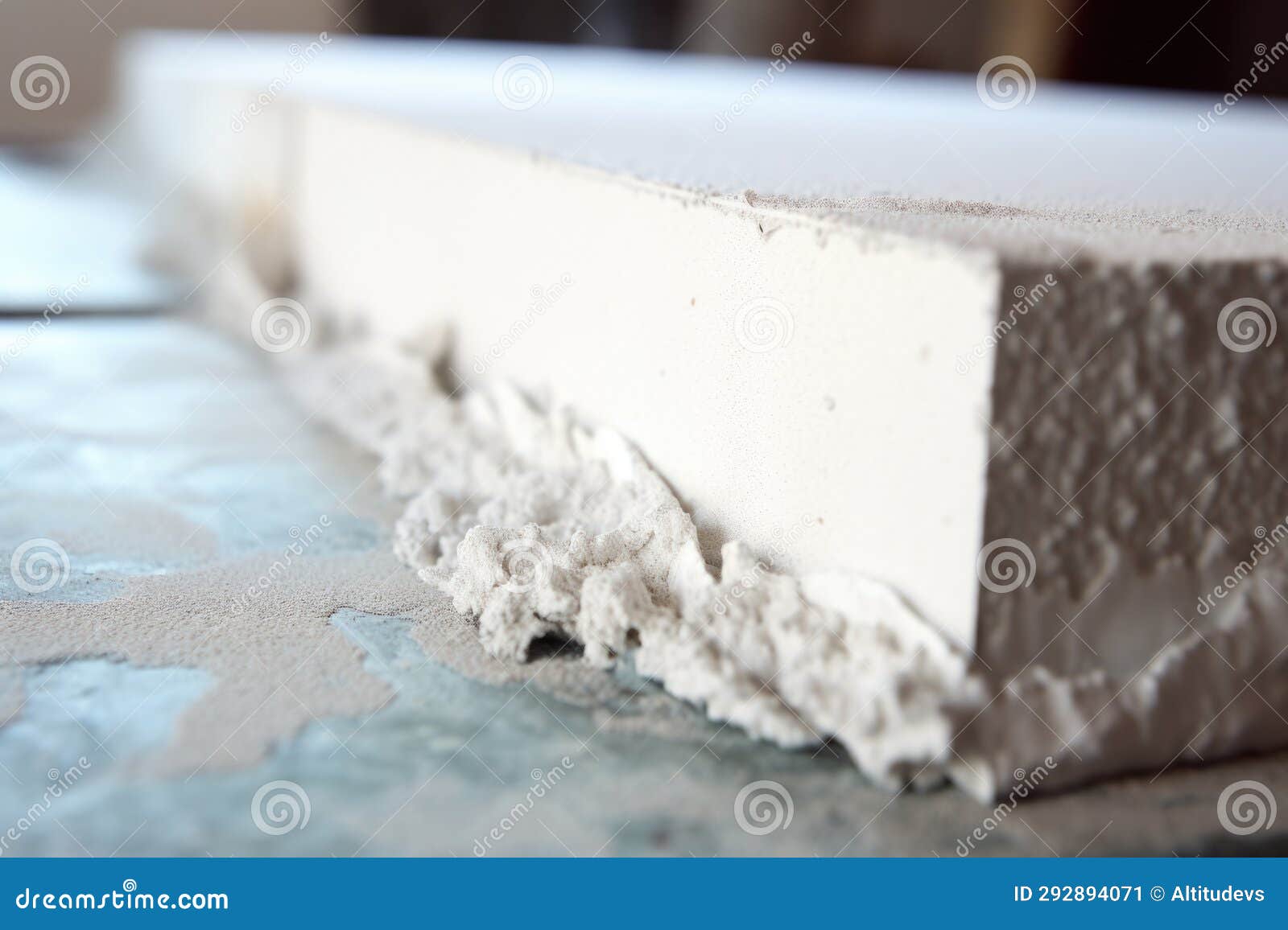 Closeup Photo of Drywall Joint Compound Stock Image Image of
