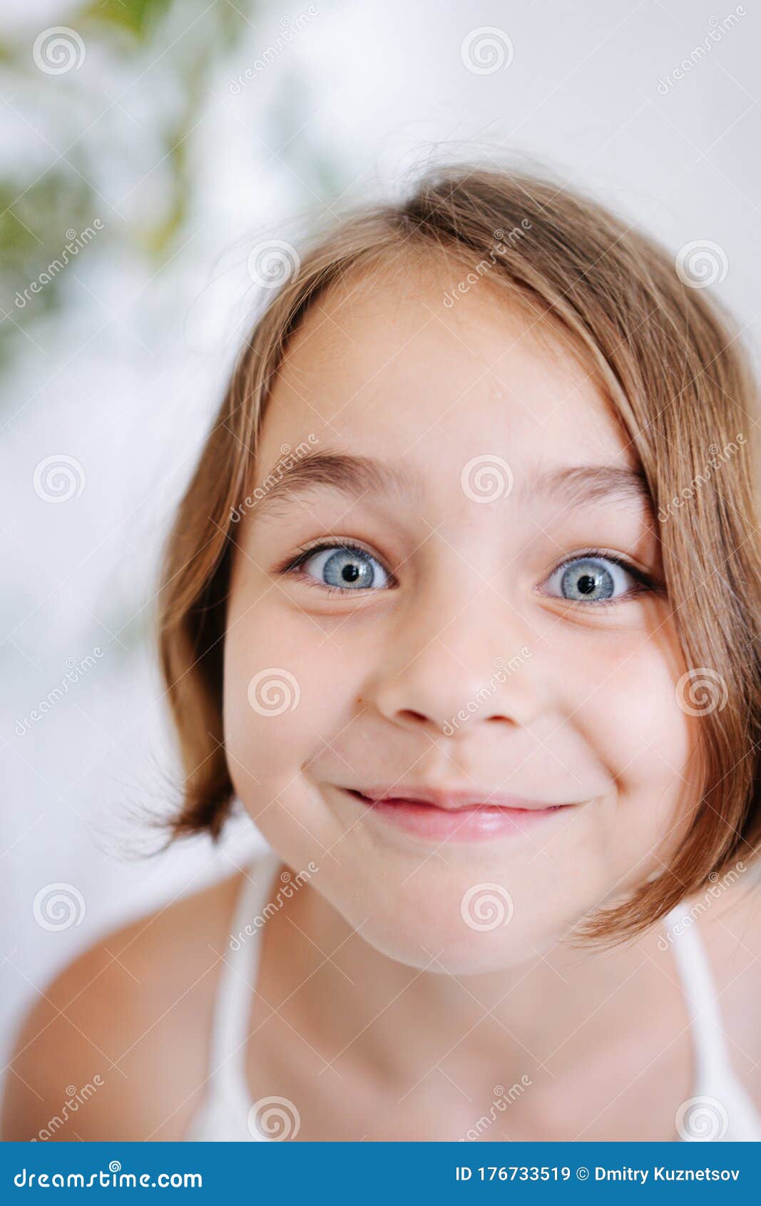 Close Up Photo of a Little Girl Making Funny Face Stock Image ...
