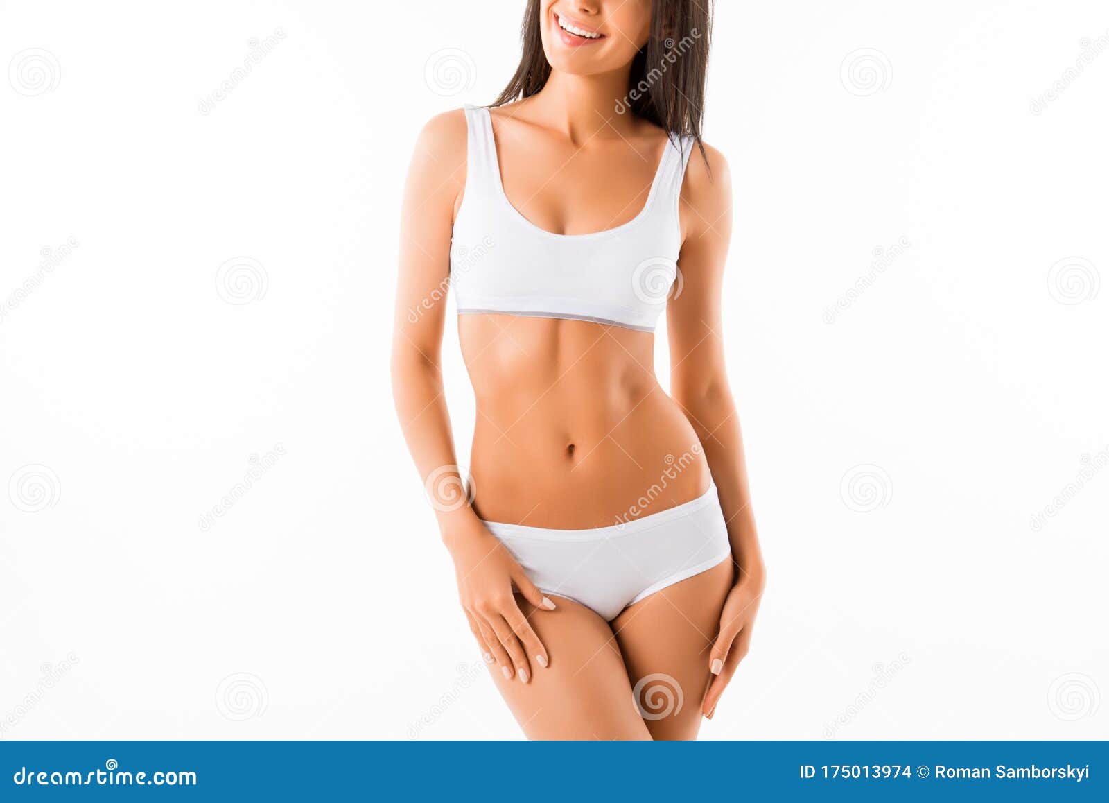 White lingerie lady sex photo set