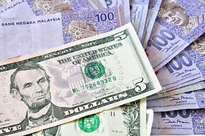 Close up Photograph Of United States Dollars And Malaysia S Ringgit 
