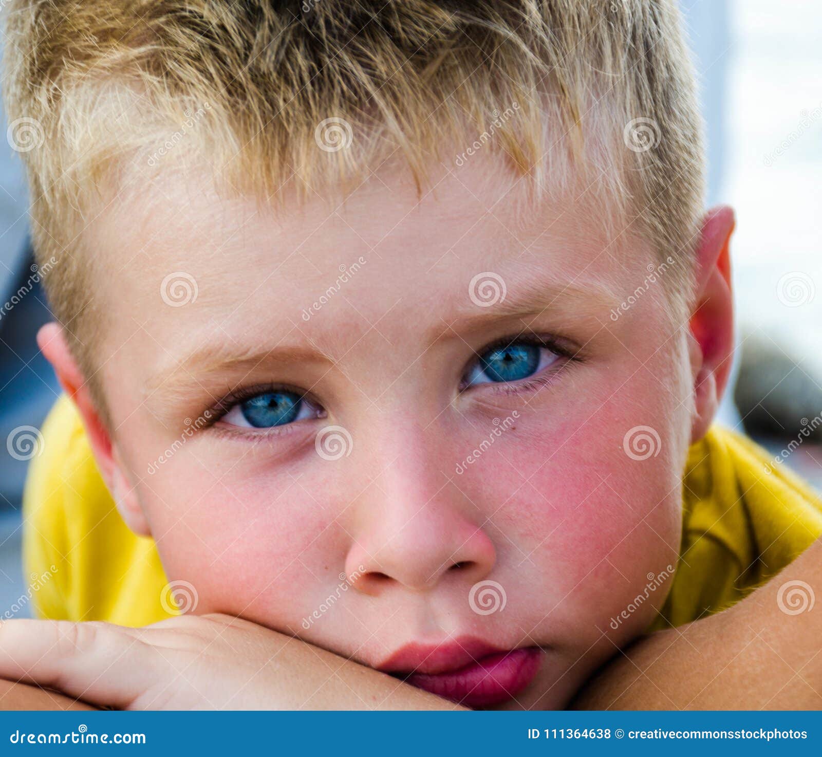 Close Up Photography Of Boy With Blue Eyes Picture Image 111364638