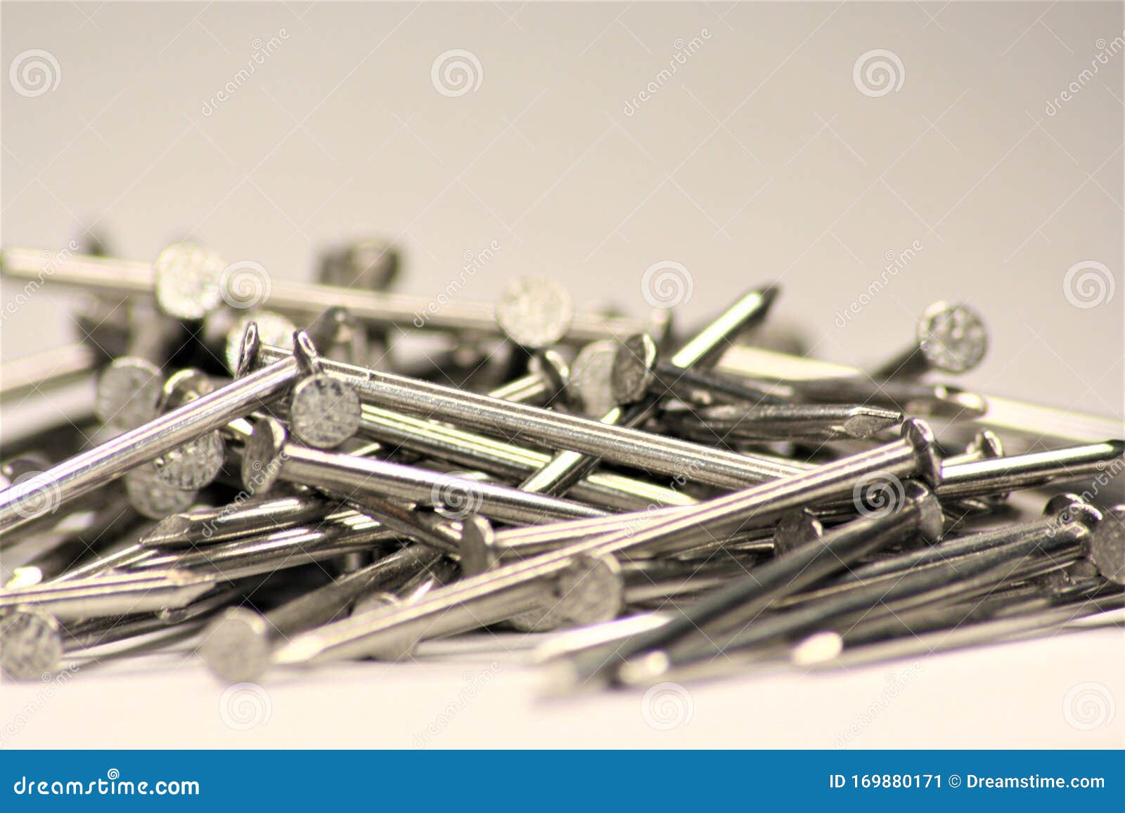 Pile of Nails Lying on the Ground Stock Image Image of pile, piece