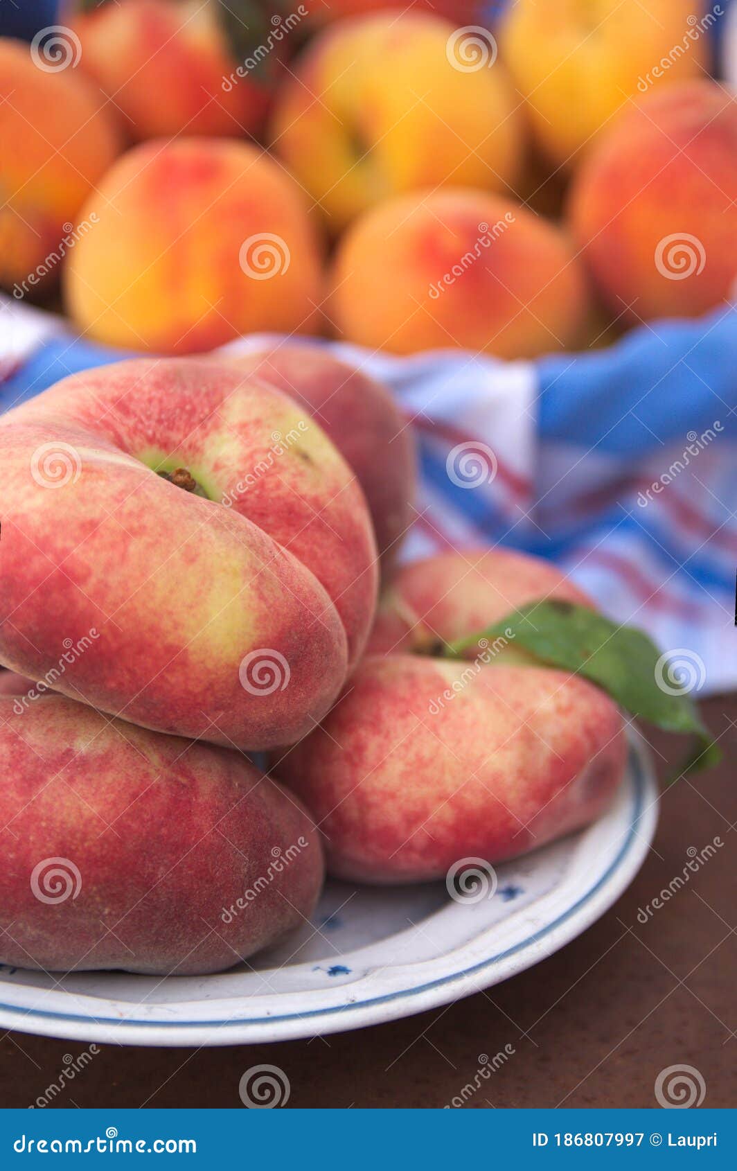 different summer fruits such as the paraguayan peach and the yellow peach