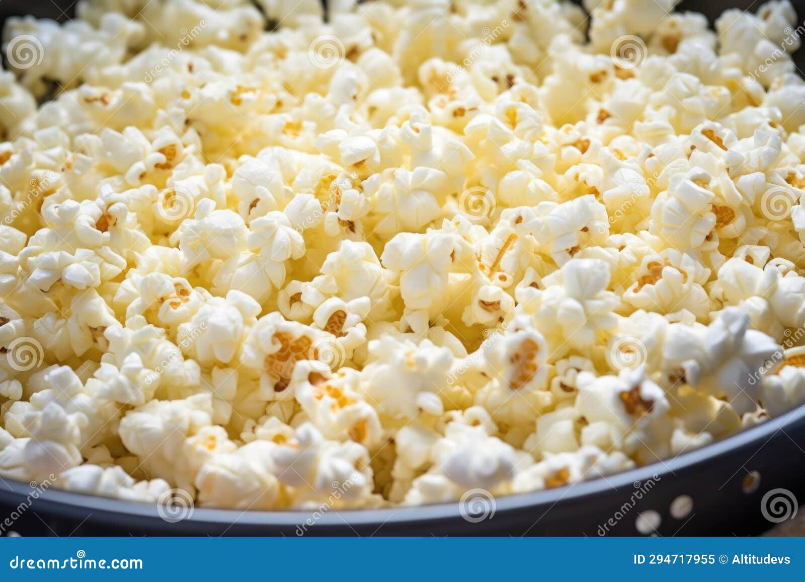 Close Up of Popped Corn, Ready for Candy Coating Stock Image Image of