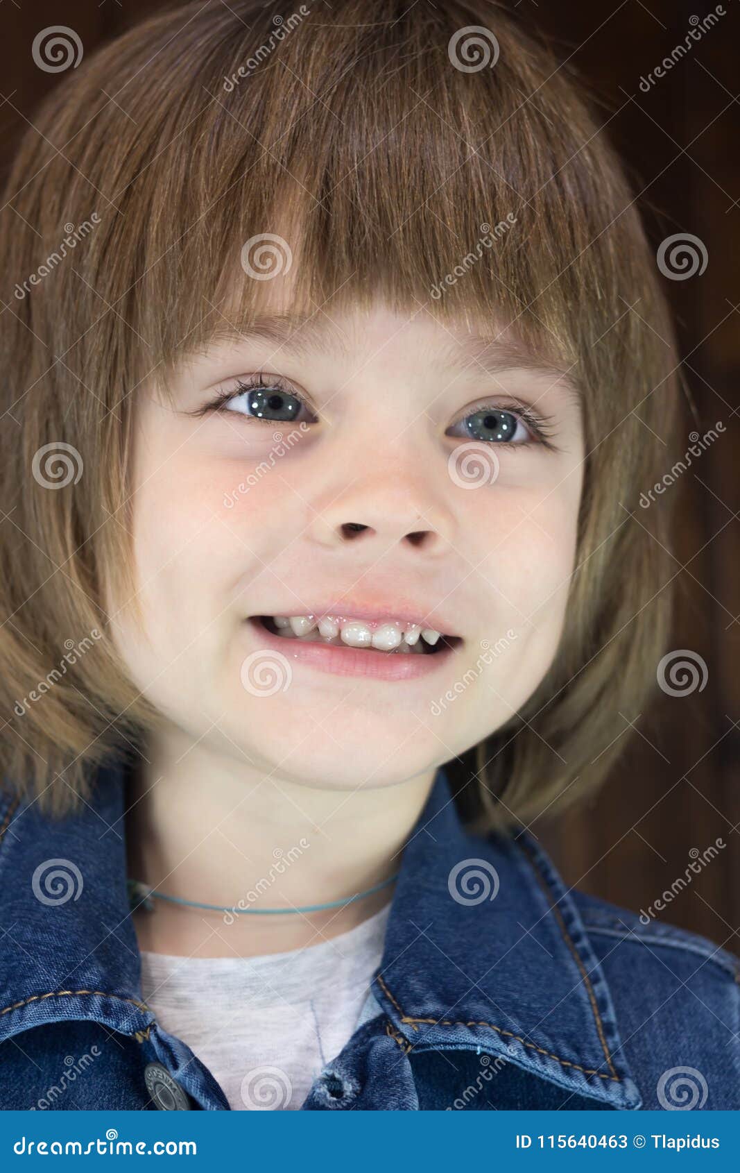Close Up Portrait Of Awesome Smiling Little Boy Four Years Old Stock Image Image Of Awesome Adorable 115640463