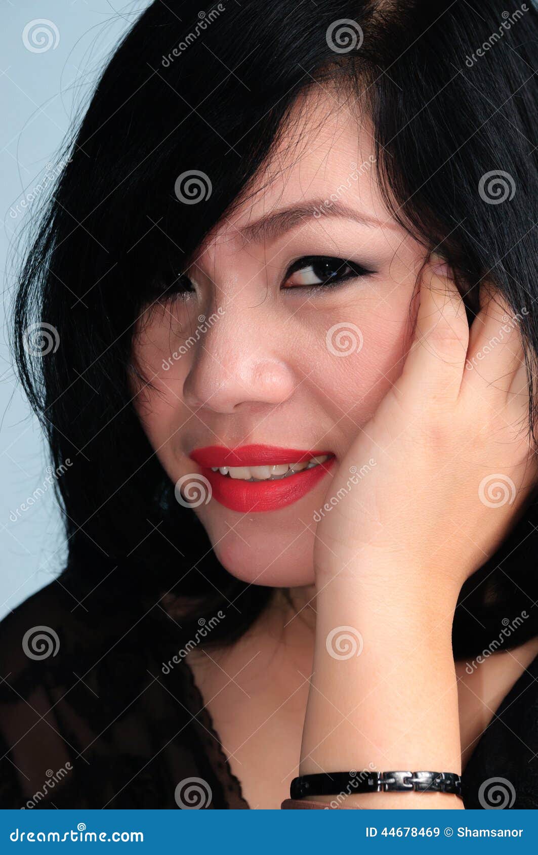 Asian Woman Glossy Title In 31