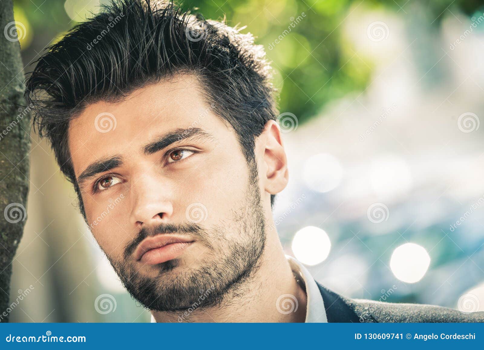 Close-up Portrait of a Beautiful and Attractive Man with a Beard and Trendy Hair Stock Image - Image of alone, bearded: 130609741 Close-up Portrait of a Beautiful and Attractive Man with a Beard and Trendy Hair Stock Image - Image of alone, bearded: 130609741