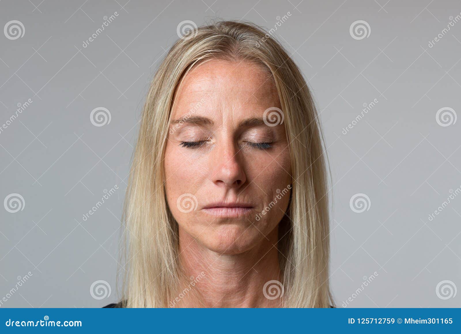 Close Up Portrait Of Beautiful Mature Woman Stock Image Image Of