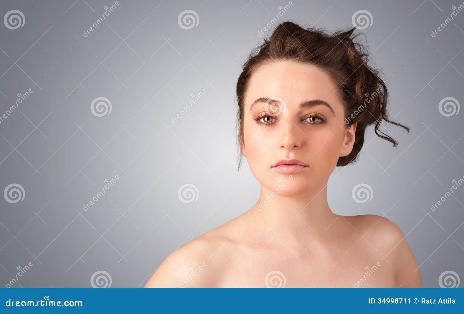 Close Up Portrait Of Beautiful Young Naked Girl Stock Image Image Of