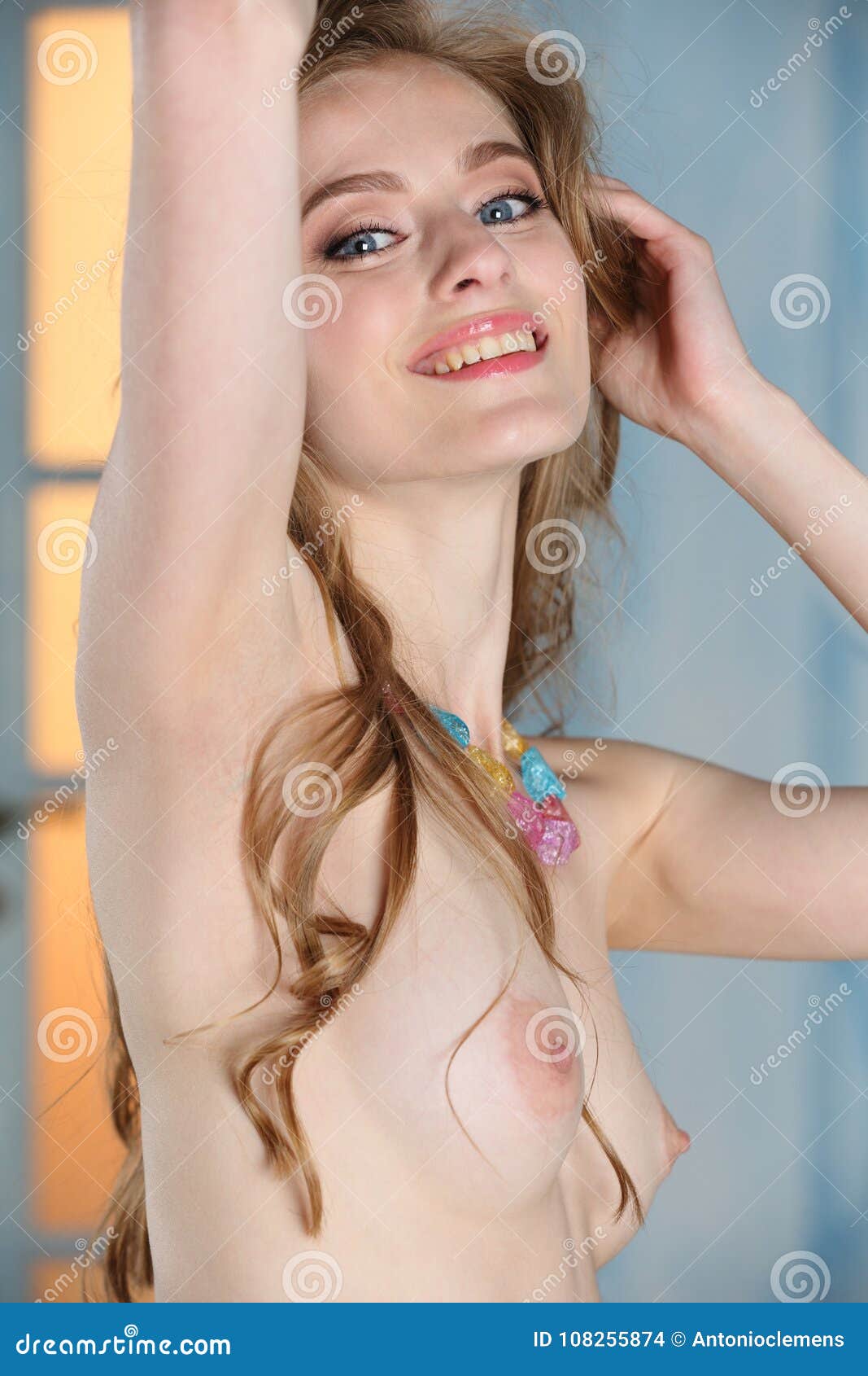Nude cute woman