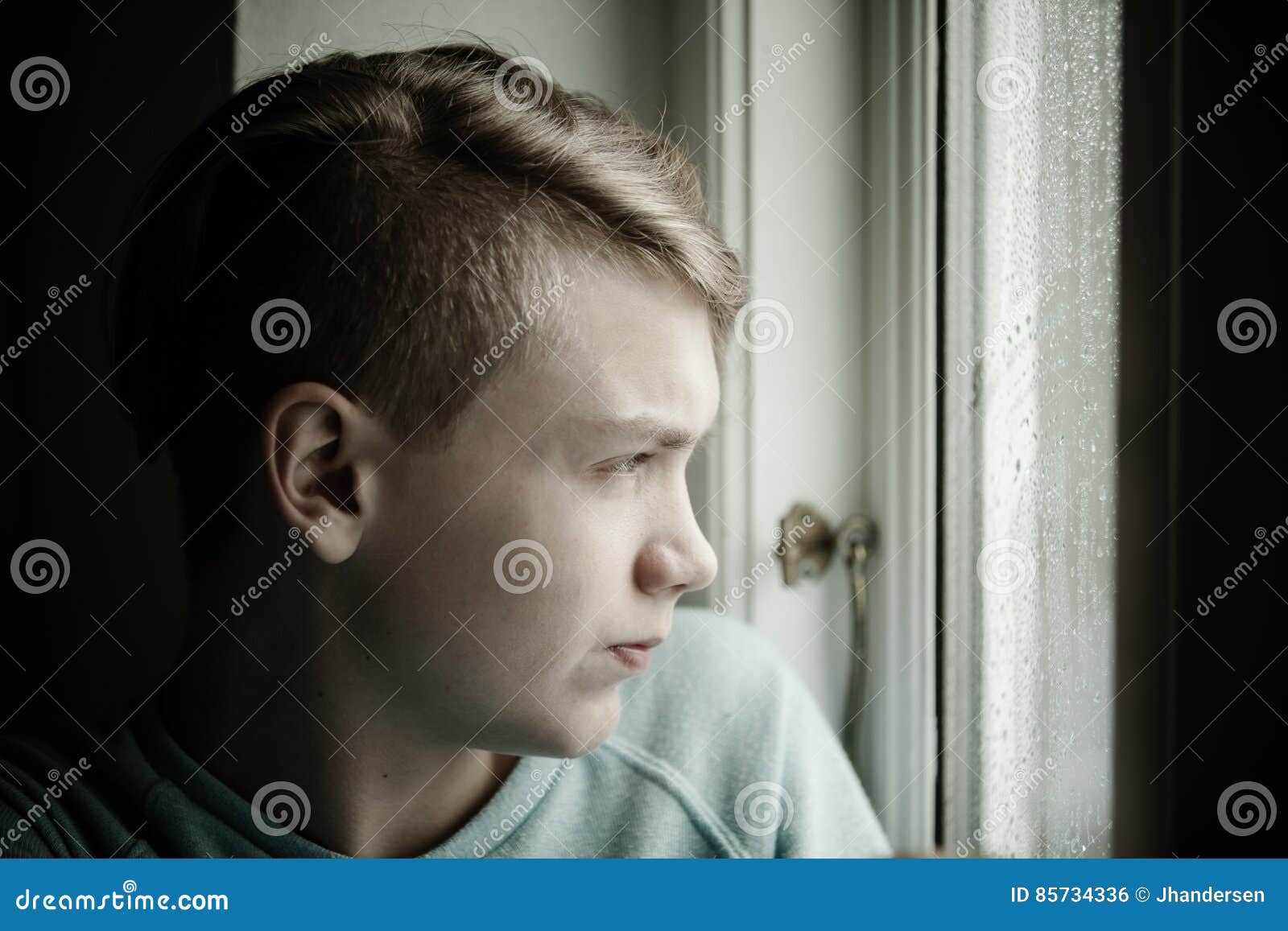 Close-up Portrait of a Caucasian Teenage Boy Stock Photo - Image of ...