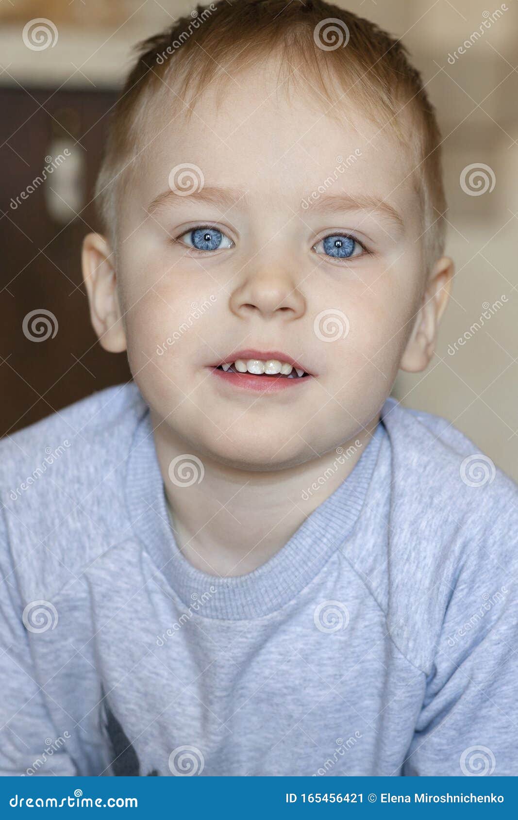 Close Up Portrait of Cute Caucasian Baby Boy with Ginger Red Hair and  Bright Blue Eyes. Stock Image - Image of healthy, expression: 165456421