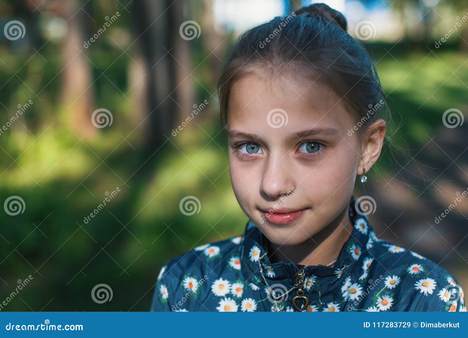 Closeup Portrait Of Cute Teenage Girl Stock Image