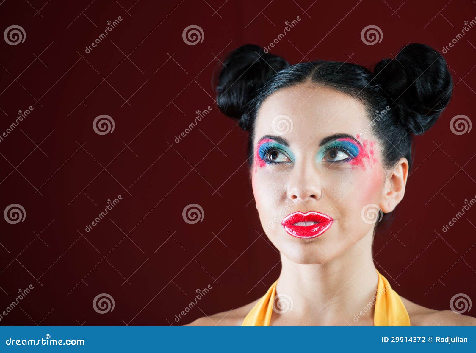Portrait of a Funny Girl with Colorful Makeup Stock Photo - Image of lipstick, multicolored: 29914372 Portrait of a Funny Girl with Colorful Makeup Stock Photo - Image of lipstick, multicolored: 29914372