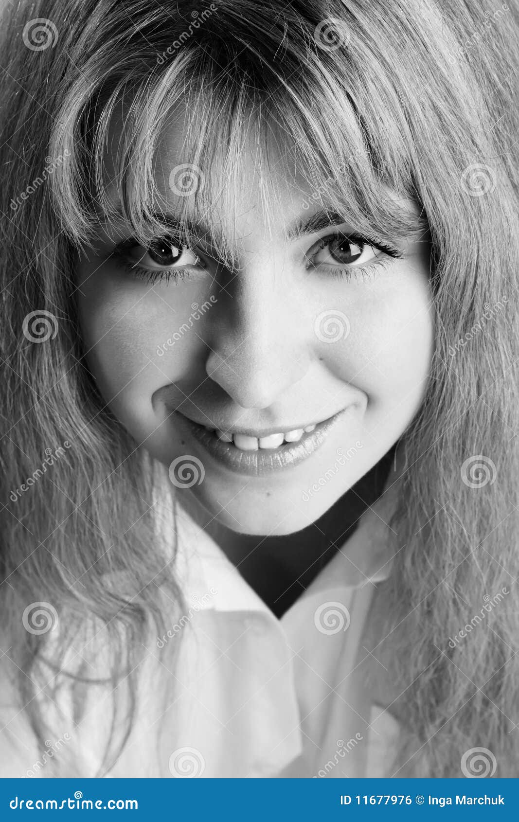Close-up Portrait of Pretty Young Blonde Stock Photo - Image of hair 