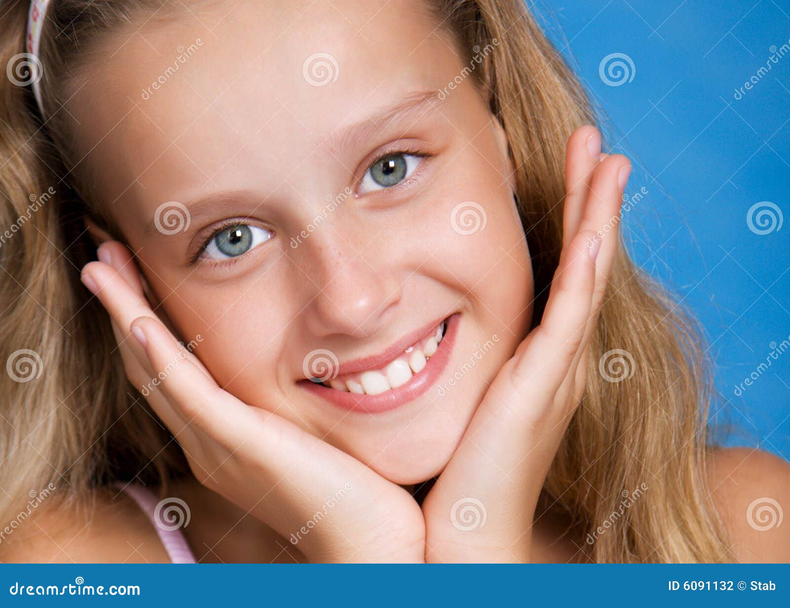 close-up portrait of pretty young girl