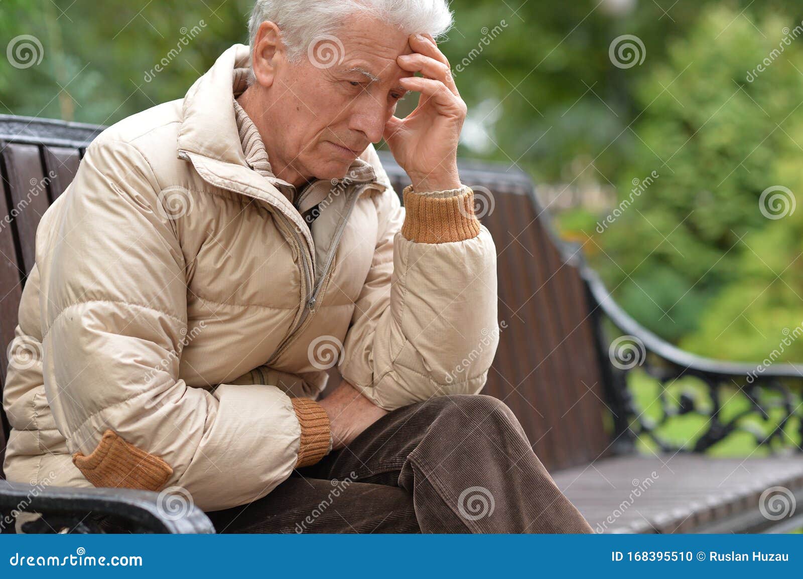 Close Up Portrait of Serious Senior Man Thinking Stock Photo - Image of ...