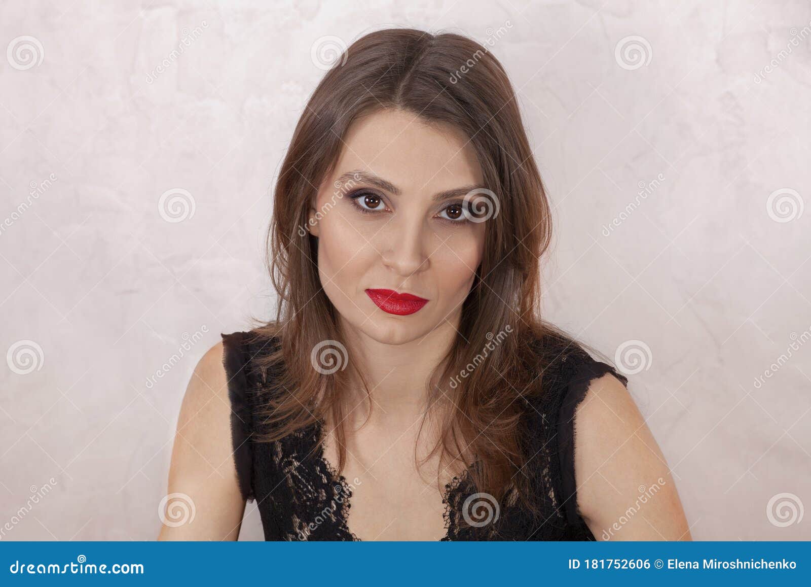 Close Up Portrait of Young Attractive Woman with Beautiful Almond ...