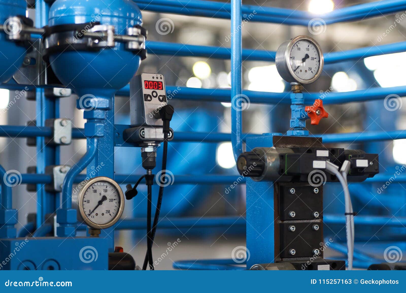 Close Up Of A Pressure Gauge Psi Meter Stock Image Image Of
