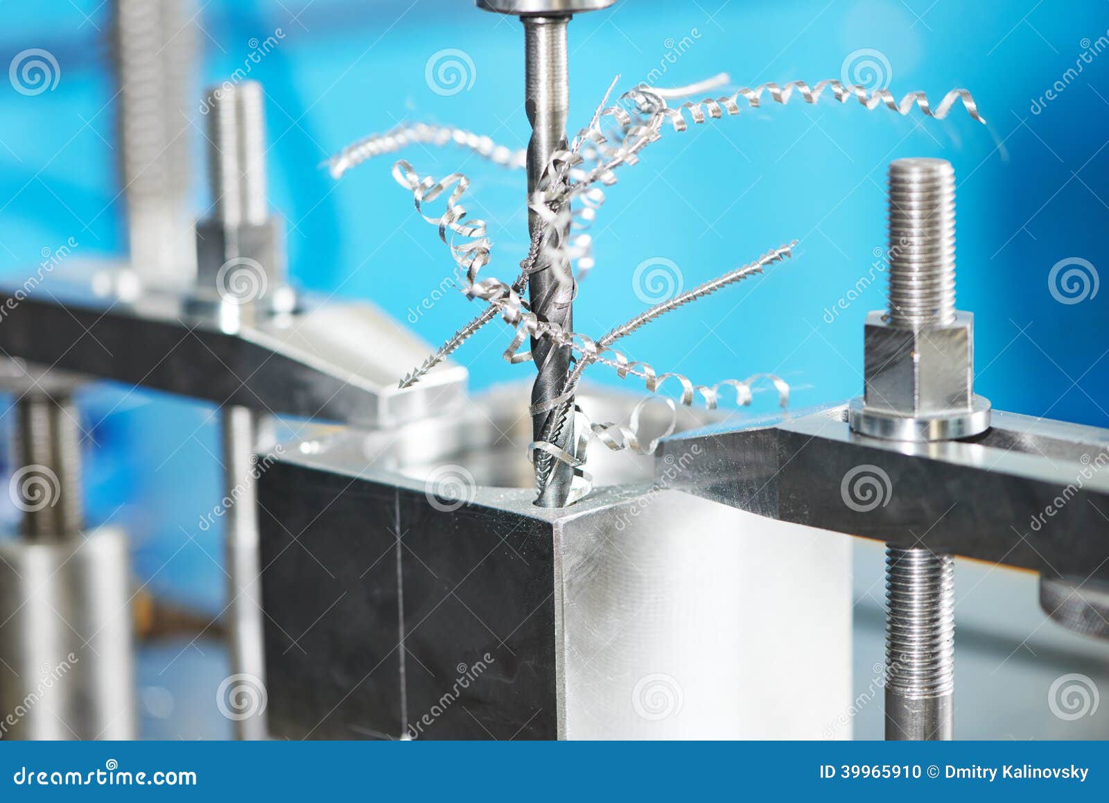Closeup Process of Metal Drill Machining Stock Photo Image of machine, machining 39965910