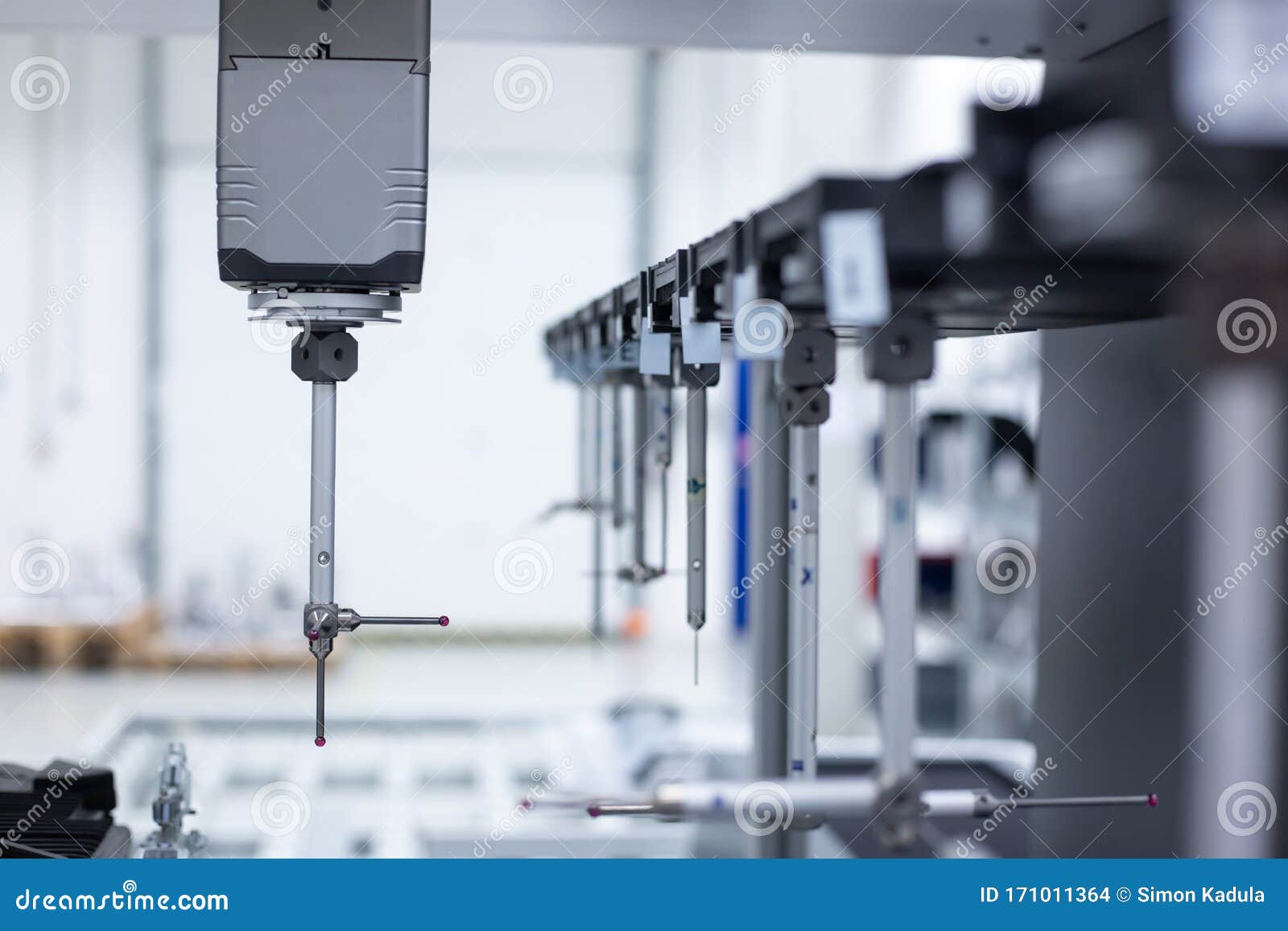 Close Up of Professional Automatic 3D Measuring System Machine for