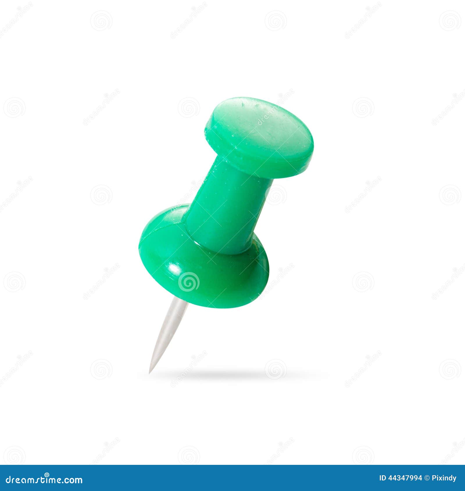 Close Up of a Pushpin on White Stock Photo - Image of cutout, isolated ...