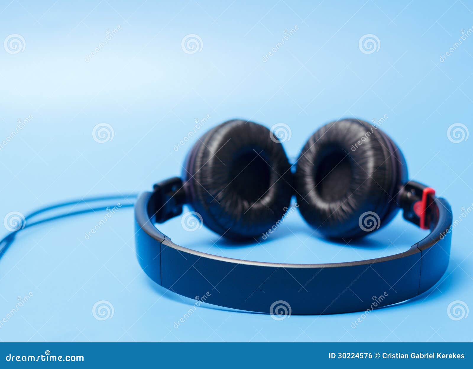 Closeup of Quality Plastic Headphones Stock Photo Image of