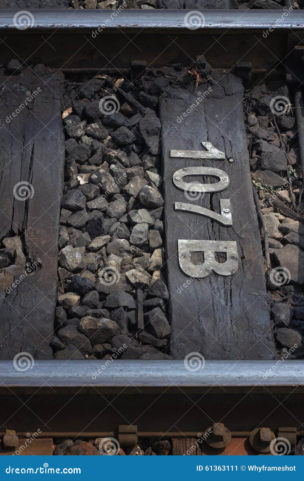 Close up railway stock image. Image of scenic, long, sunset 61363111