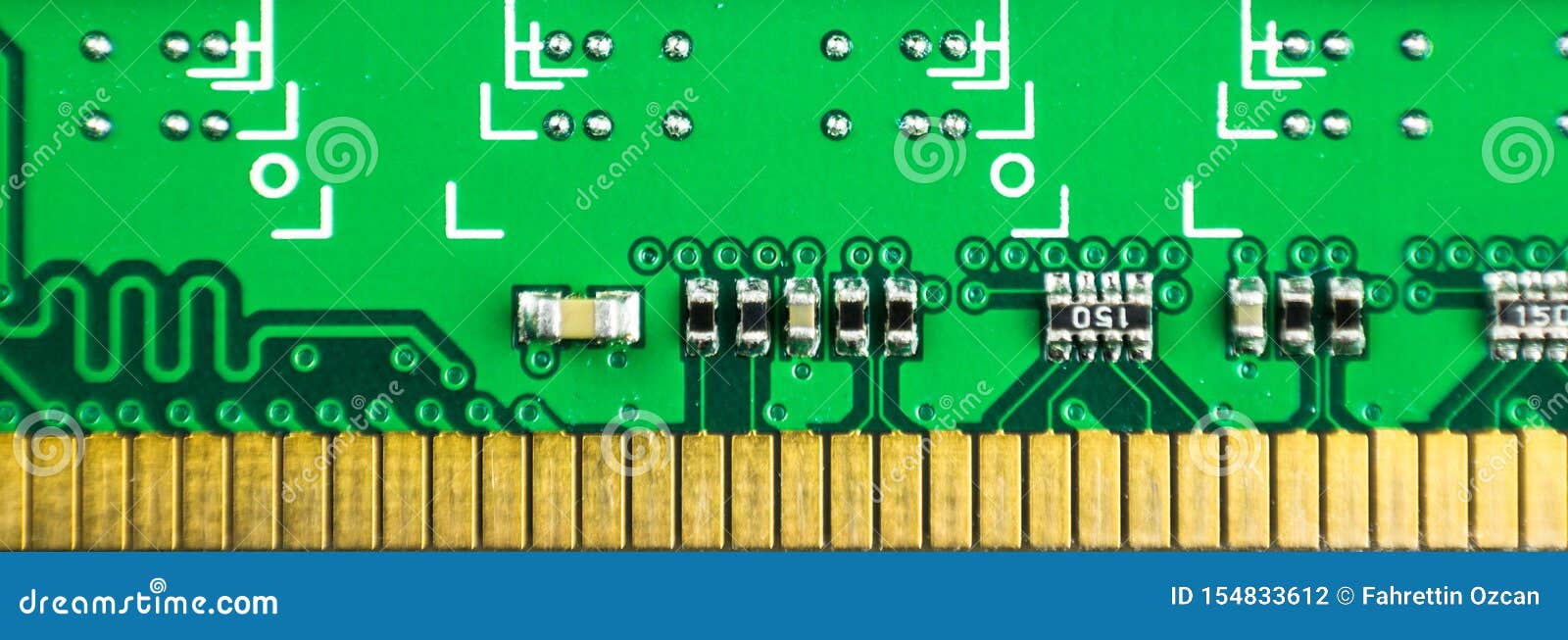 Closeup of Ram Memory Pc Computer Part Object Stock Photo Image of