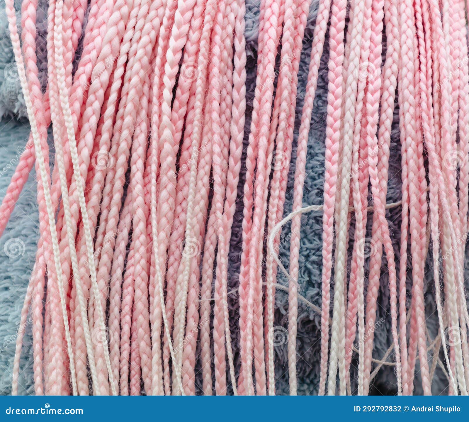 Close Up of Red African Hair Braids. Back View Stock Photo Image of