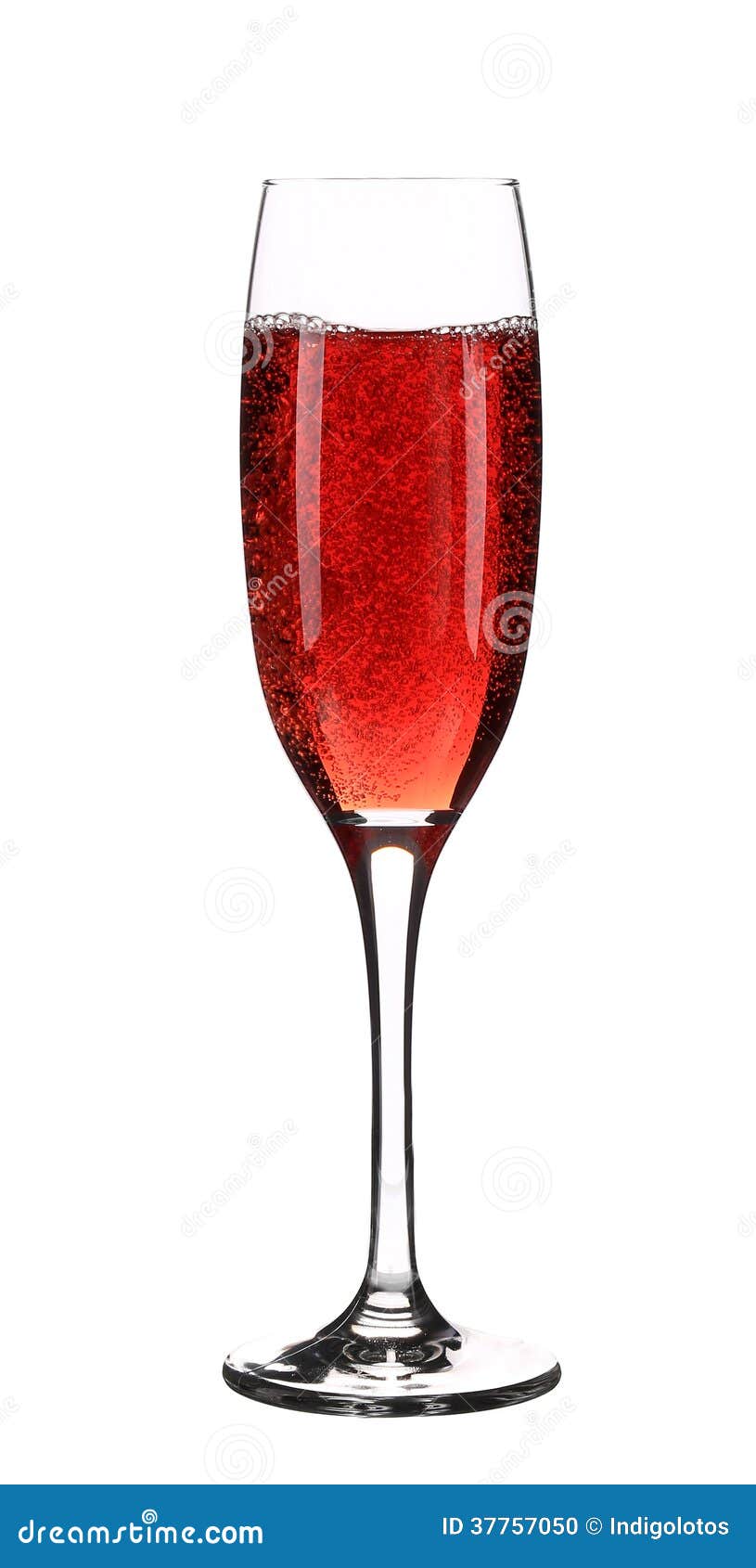 Close Up of Red Champagne Glass. Stock Photo Image of transparent, alcohol 37757050