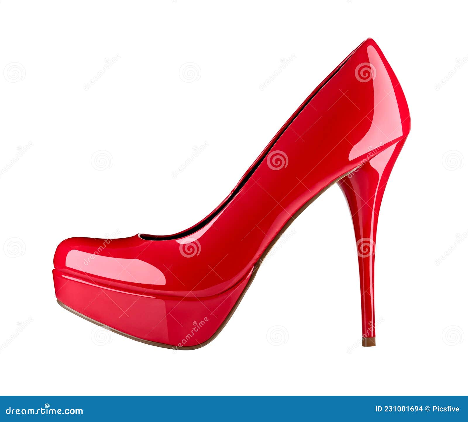 Red High Heel Footwear Fashion Female Style Stock Photo - Image of ...