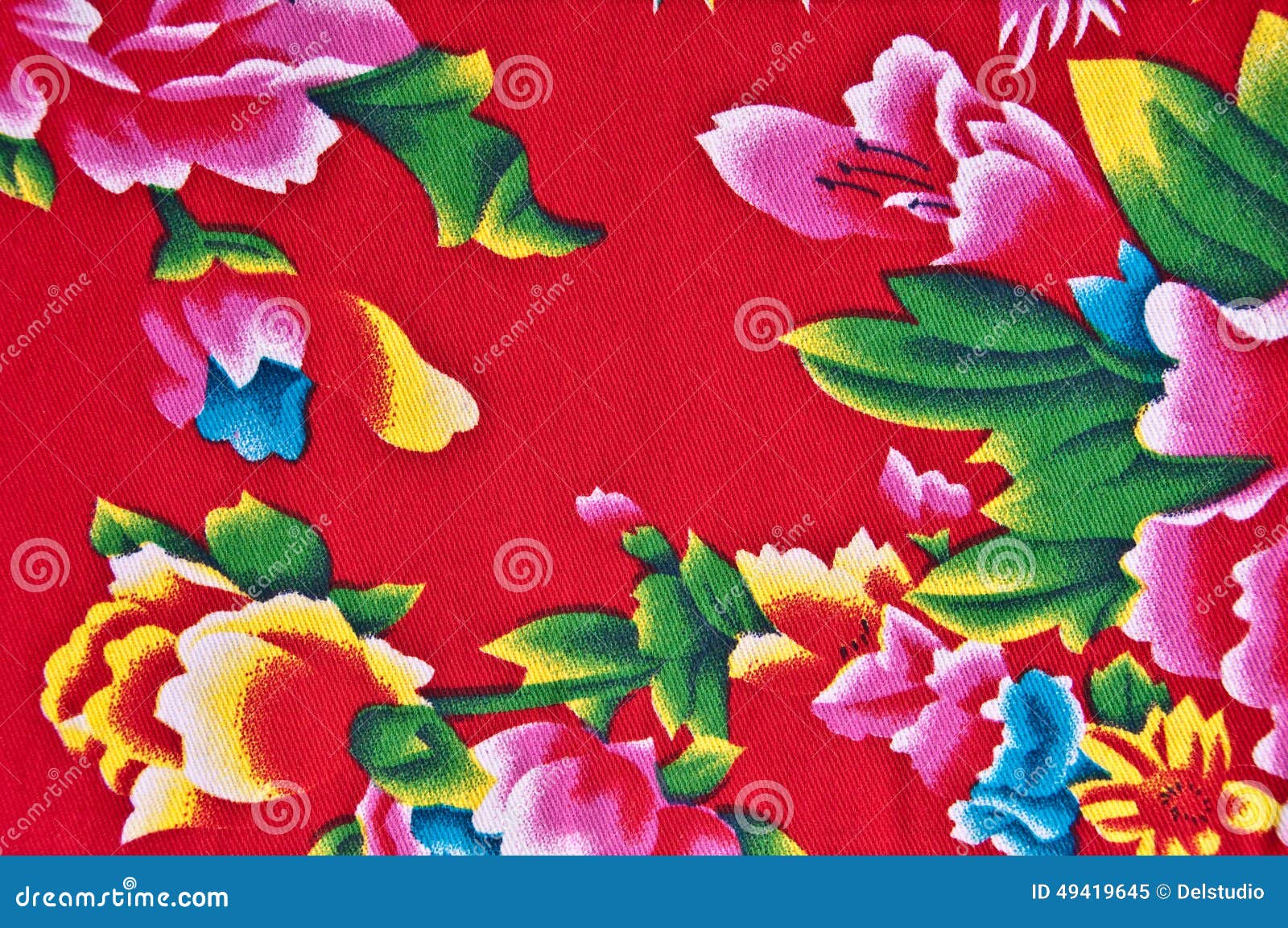 Close Up of Red Traditional Chinese Fabric Stock Image Image of