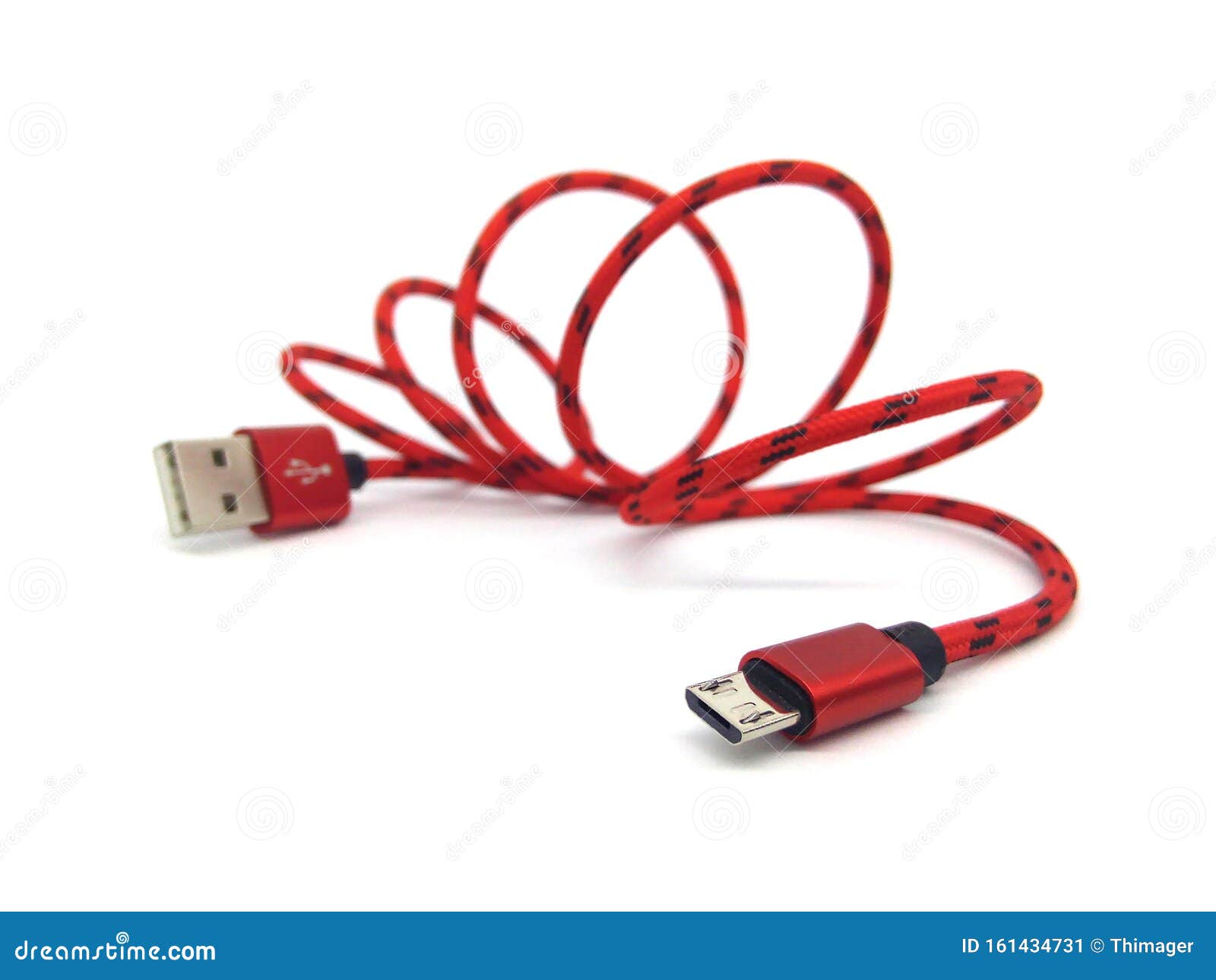 USB Cable for Android Phone and Tablet. Stock Image Image of device