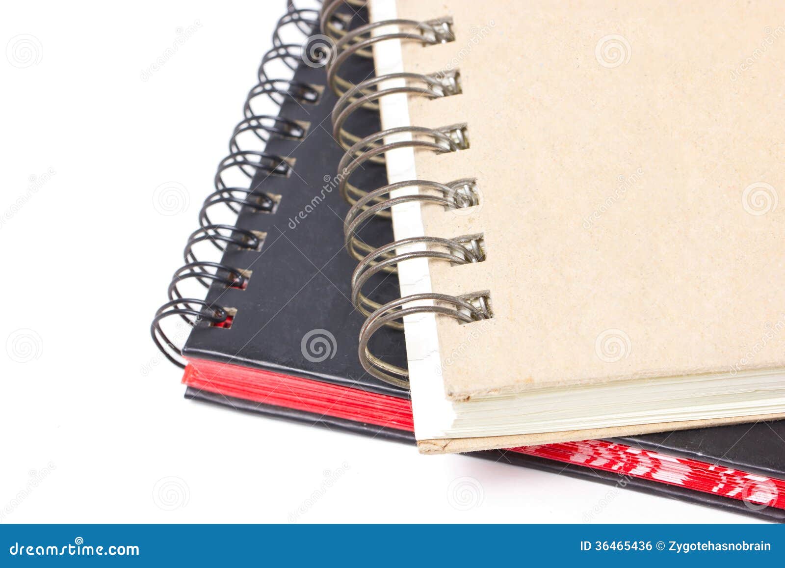 Close Up of Ring Binder Hard Cover Book. Stock Photo Image of diary