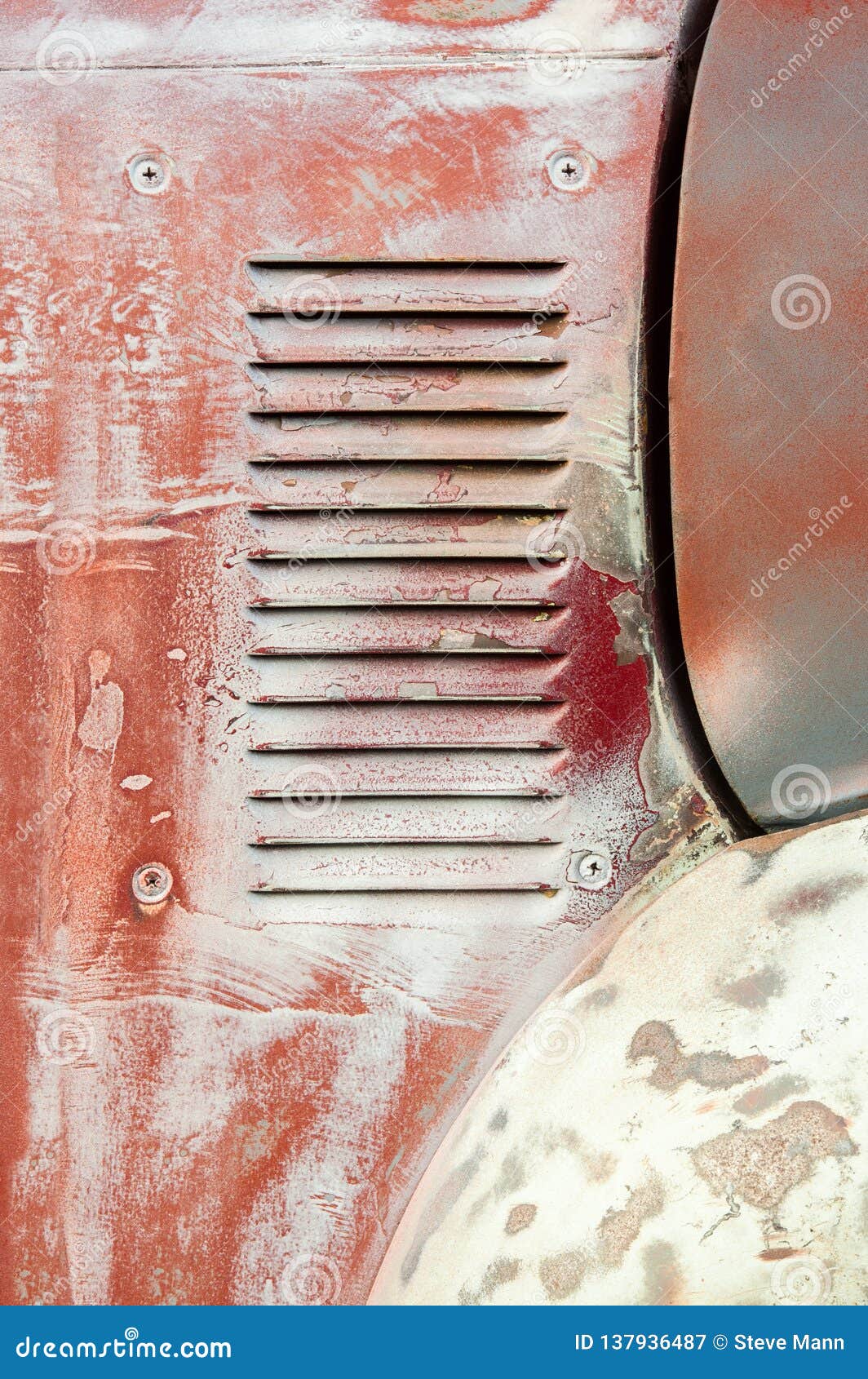 Patina vehicle panel stock image. Image of paint, scratches 137936487