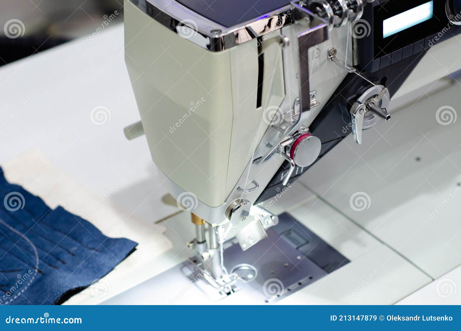 Closeup of Sewing Factory Machine Stock Image Image of equipment