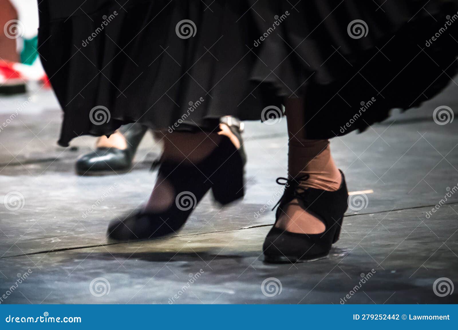 close up shoes of a dancer during the flamenco tree el ÃÂ¡rbol del flamenco musical show part of the flamenco festival (