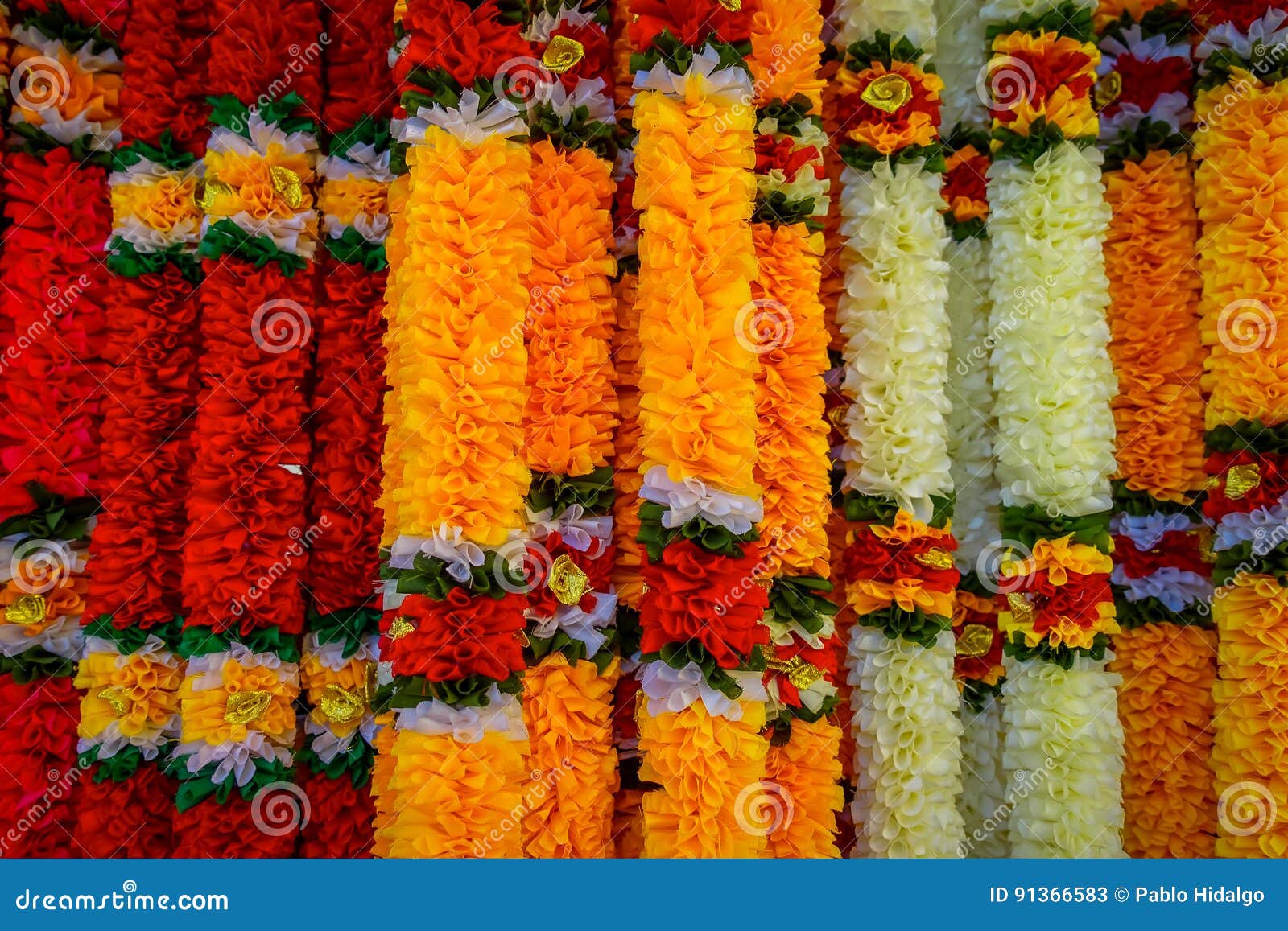 Close Up Shot of Beautiful Flower Garland in Malaysia Stock Image ...