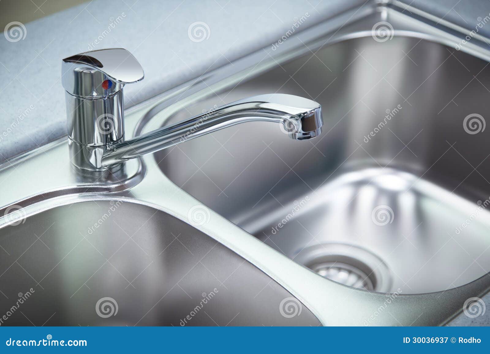 Clean Chrome Tap and Washbasin Stock Image Image of handle, household